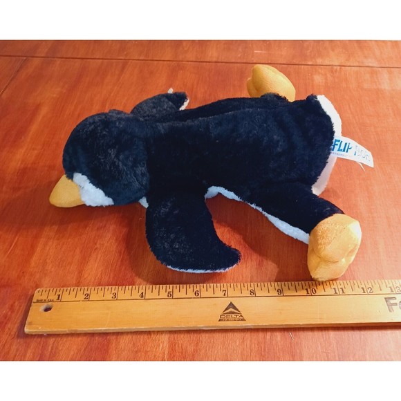 Mary Meyer Flip Flops Perry  Penguin 12" Floppy Bean Bag Plush  With Big Feet - Picture 6 of 7